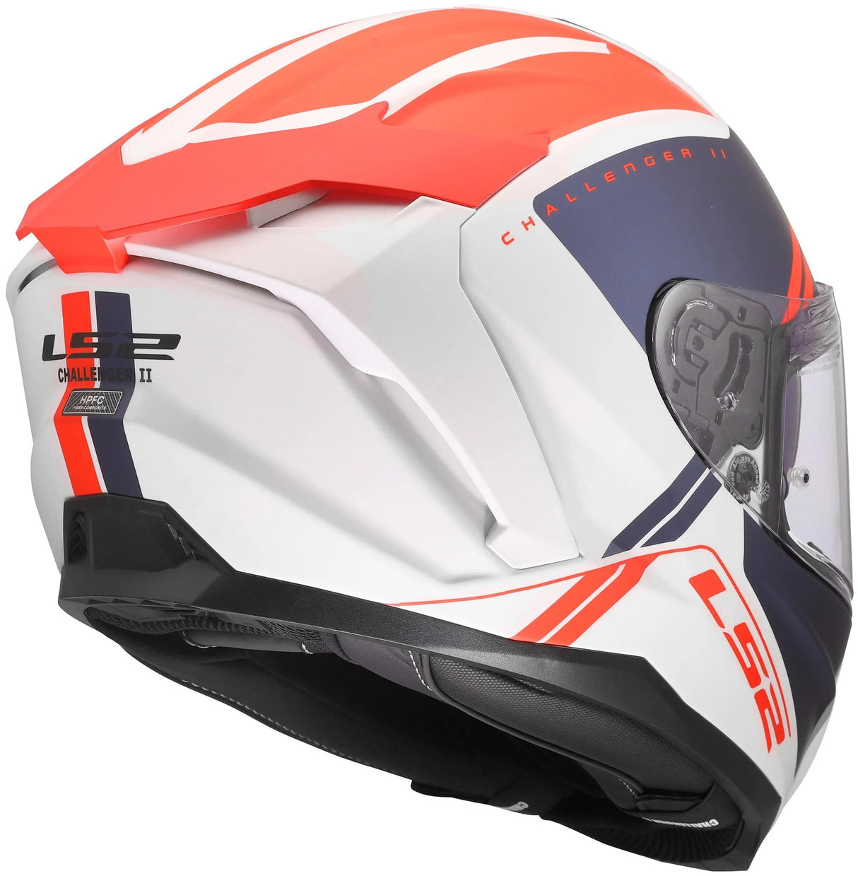 Ls2 helhjelm ff817 challenger ii titan hjelm ff817 challenge ii titanium hvid bl rt x