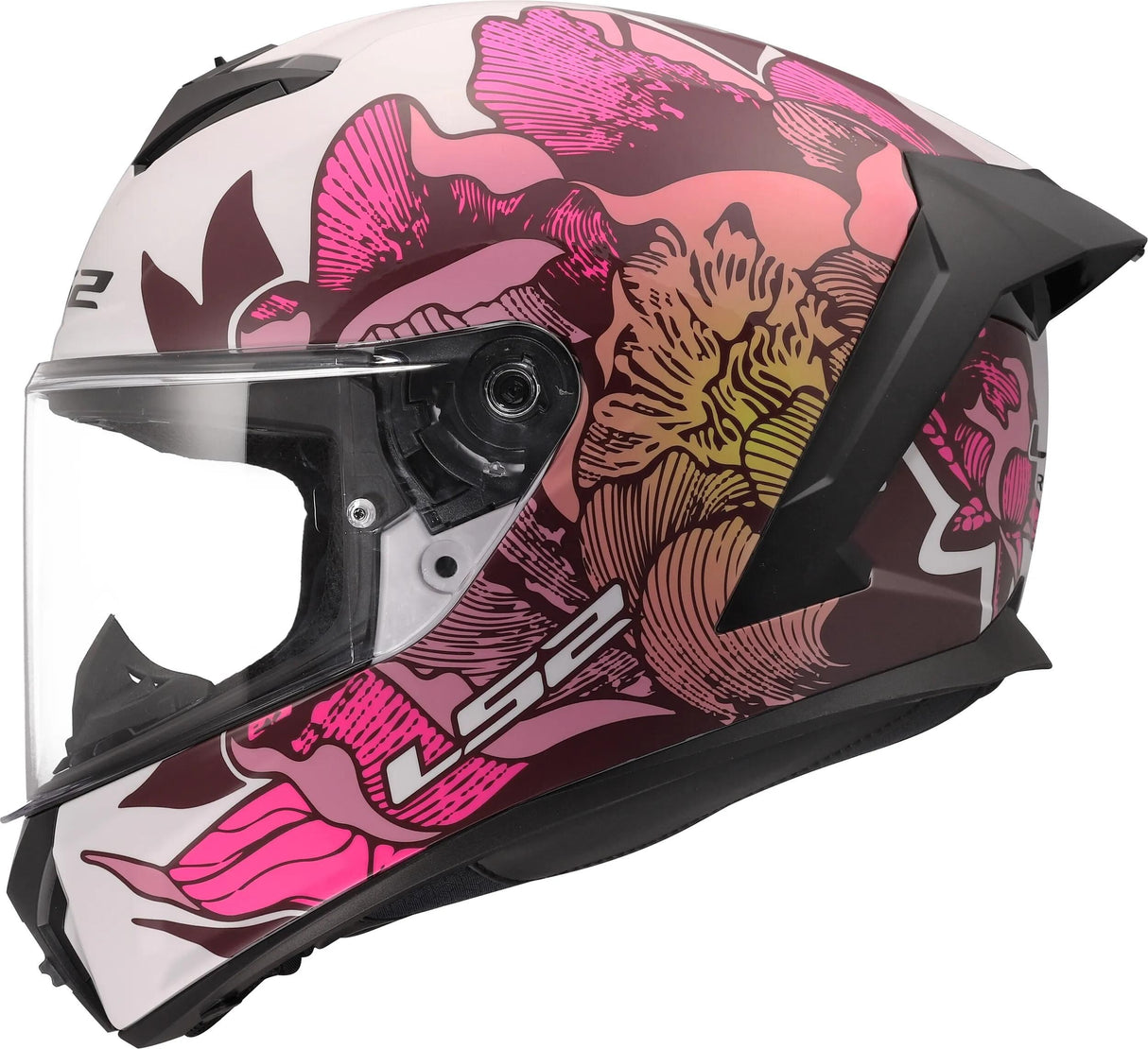 Ls2 helhjelm ff820 rapid iii poppies hjelme ff820 rapid i valmuer ii hvid pink xs