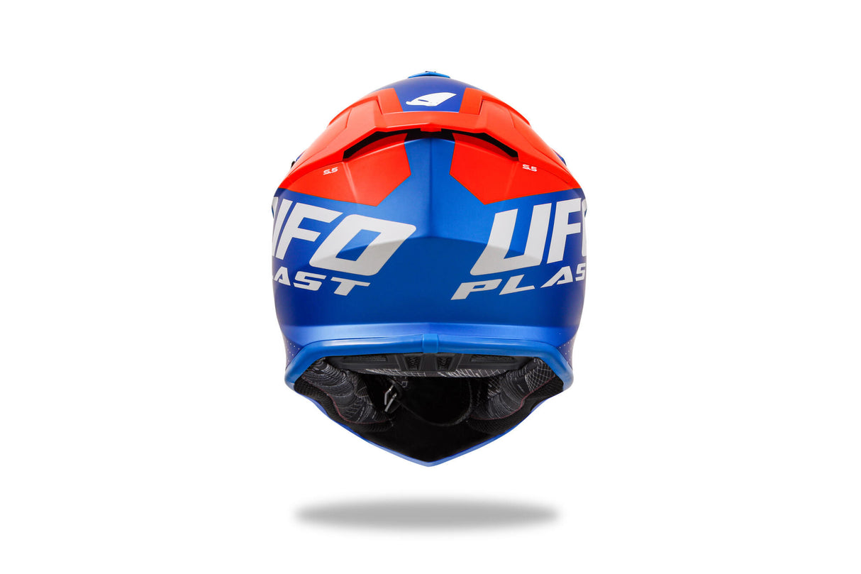 Ufo plast motocross hjelm uforfærdet hjelm interpid s blå orange