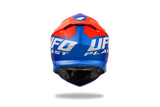 Ufo plast motocross hjelm uforfærdet hjelm interpid s blå orange