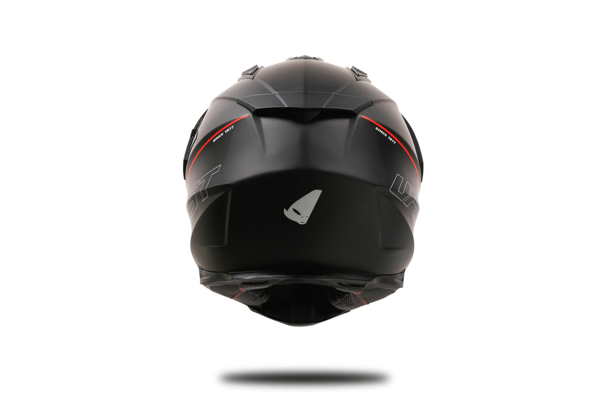 Ufo plast enduro hjelm aries hjelm aries l sort rød