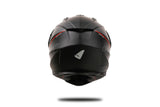 Ufo plast enduro hjelm aries hjelm aries l sort rød