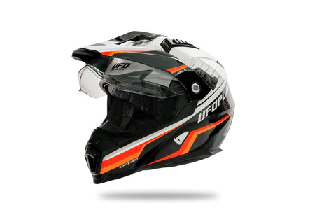 Ufo plast enduro hjelm aries hjelm aries s hvid sort