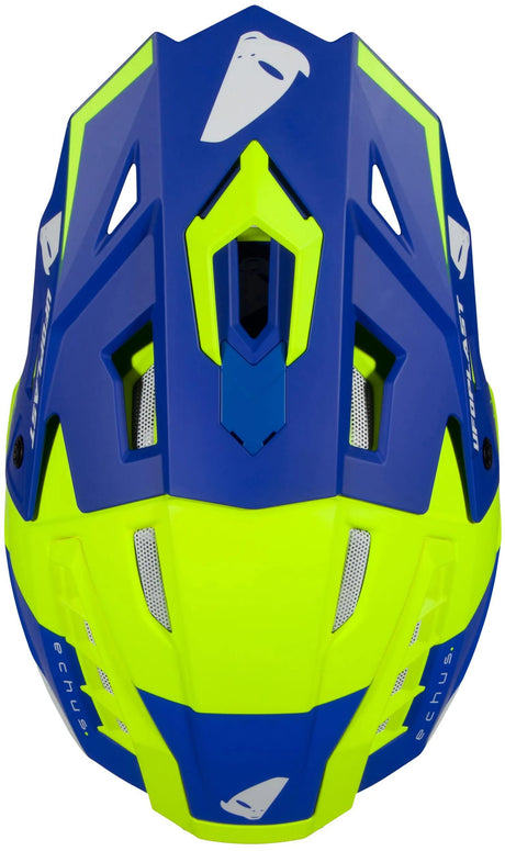Ufo plast motocross hjelm echus hjelm echus xxl blå yel. Matt