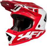 Ufo plast motocross hjelm echus hjelm echus m rød hvid