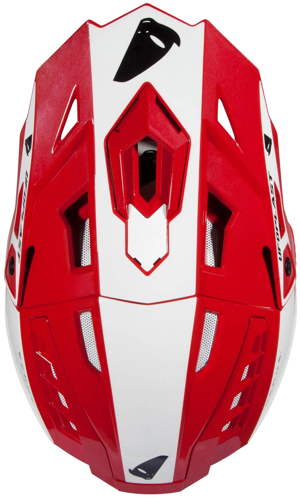 Ufo plast motocross hjelm echus hjelm echus m rød hvid