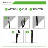 Oxford strop strop atlas g-krog atlas g-krog 17mm x 2.0m sort par