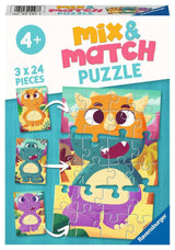 Ravensburger mix match puslespil dinos 24s