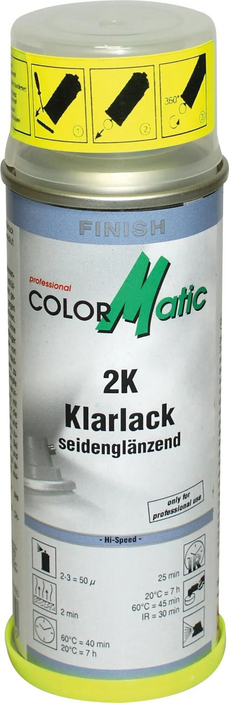 Colormatic klarlak klar maling 2k halvblank 200 ml