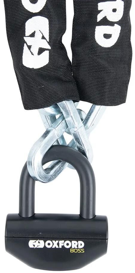 Oxford kædelås boss kæde låse boss 12mm x 1,2m sort