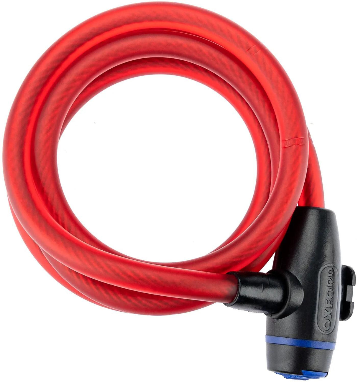 Oxford kabellås kabellås kabellås 1,8m x 12mm rød
