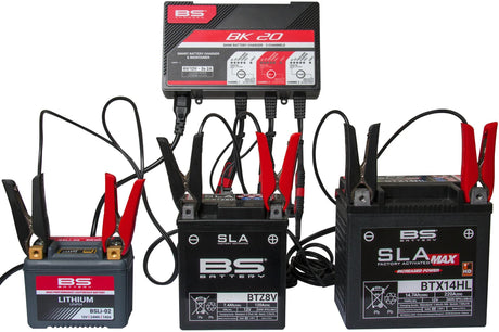 BS batteri batterioplader bk20 flere opladere. bk20 bs oplader 3x2.0a