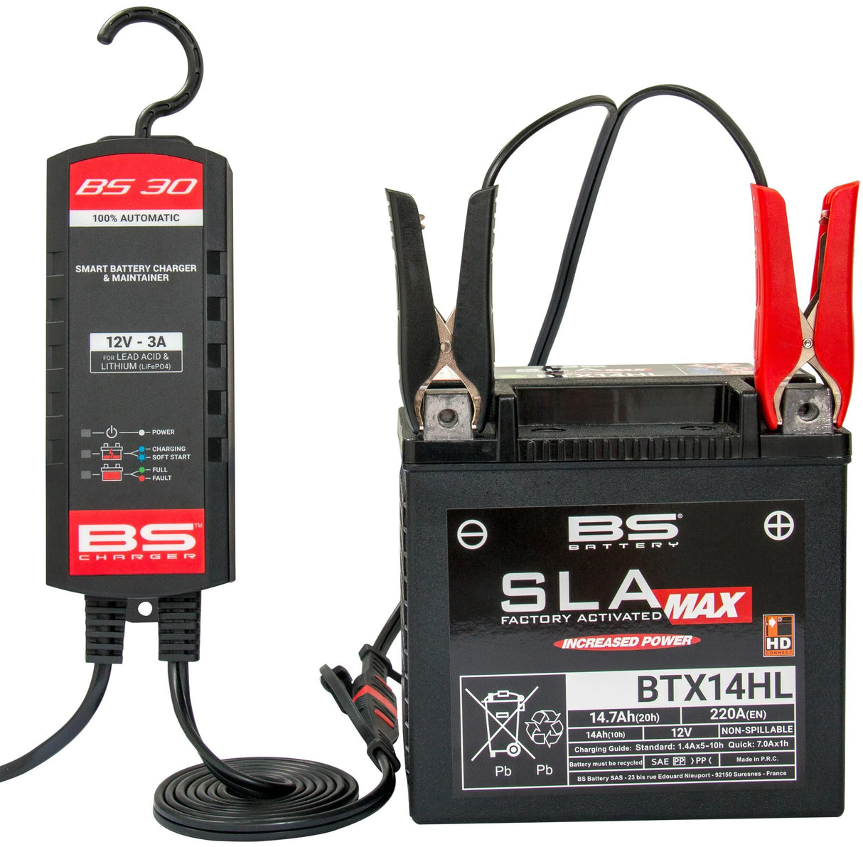 BS-batteri batterioplader bs30 oplader bs30,bs-opladning +lithium 3.0a
