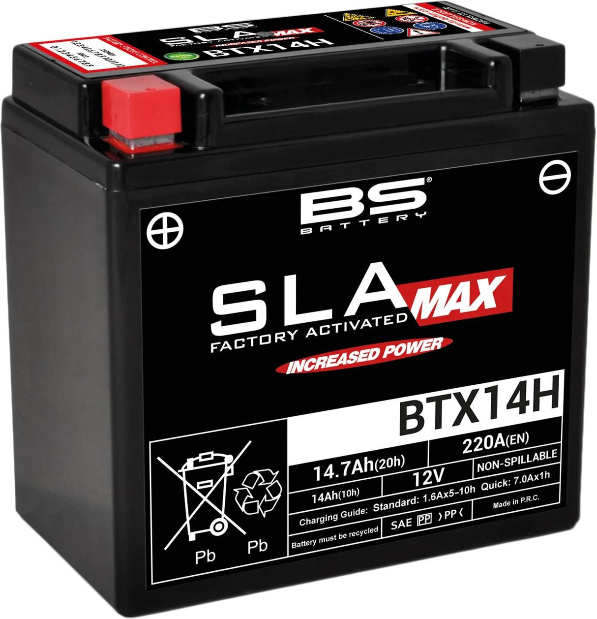 Bs-batteri batteri btx14h batteri btx14h bs sla-max