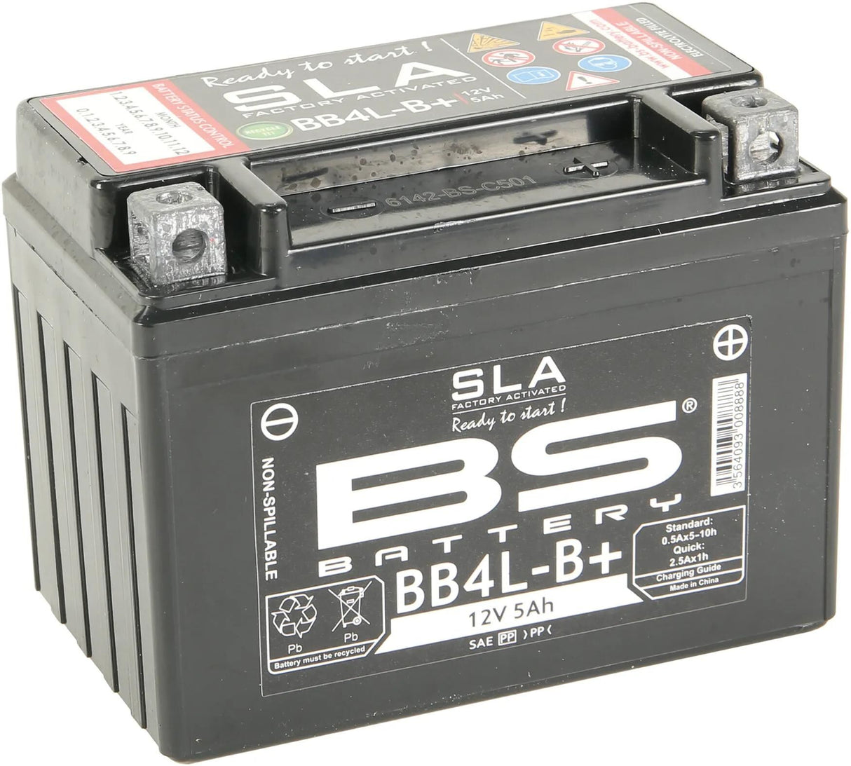 BS-batteri batteri bb4l-b batteri bb4l-b+ 5ah bs sla
