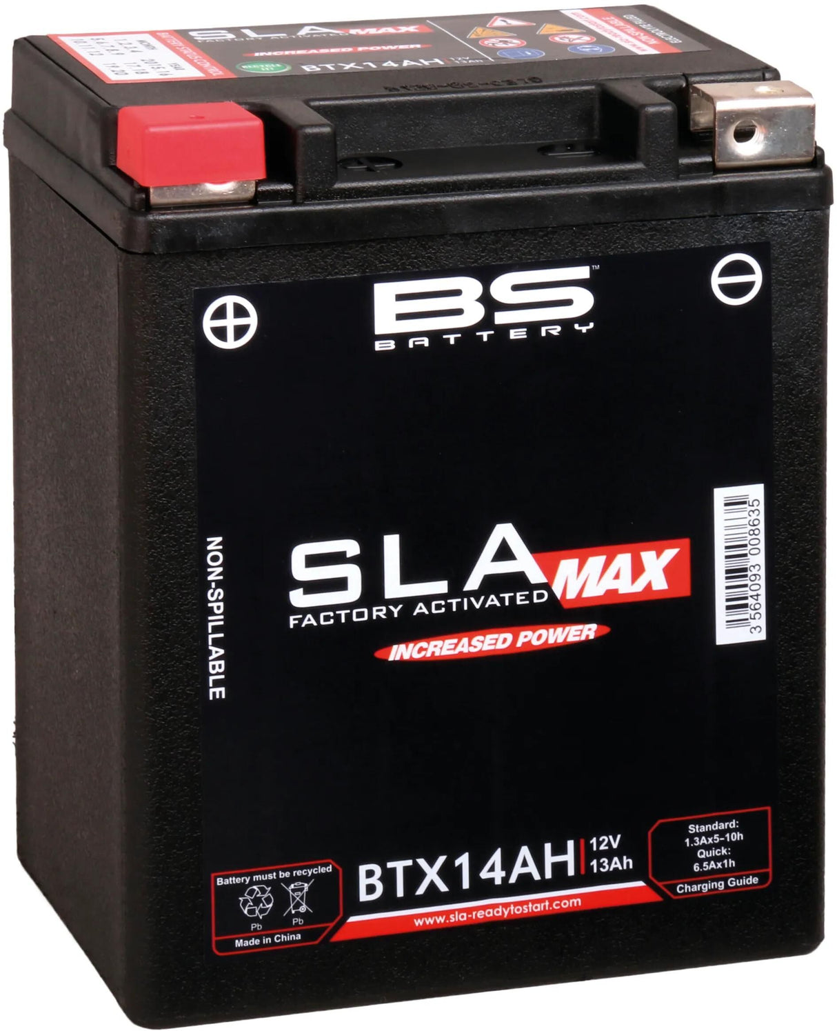 Bs-batteri batteri btx14ah btx14ah-bs batteri btx14ah bs sla-max