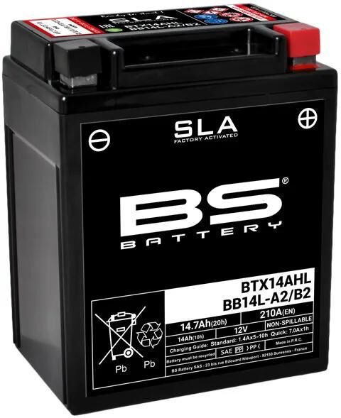 Bs-batteri batteri bb14l-a2 bb14l-b2 batteri bb14l-a2 b2 bs sla btx14ahl