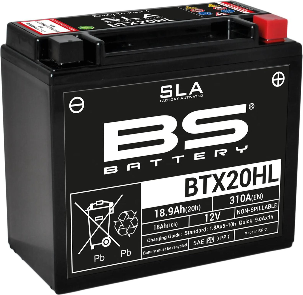 Bs-batteri batteri bgz20hl btx20hl btx20hl-bs batteri btx20hl bs sla