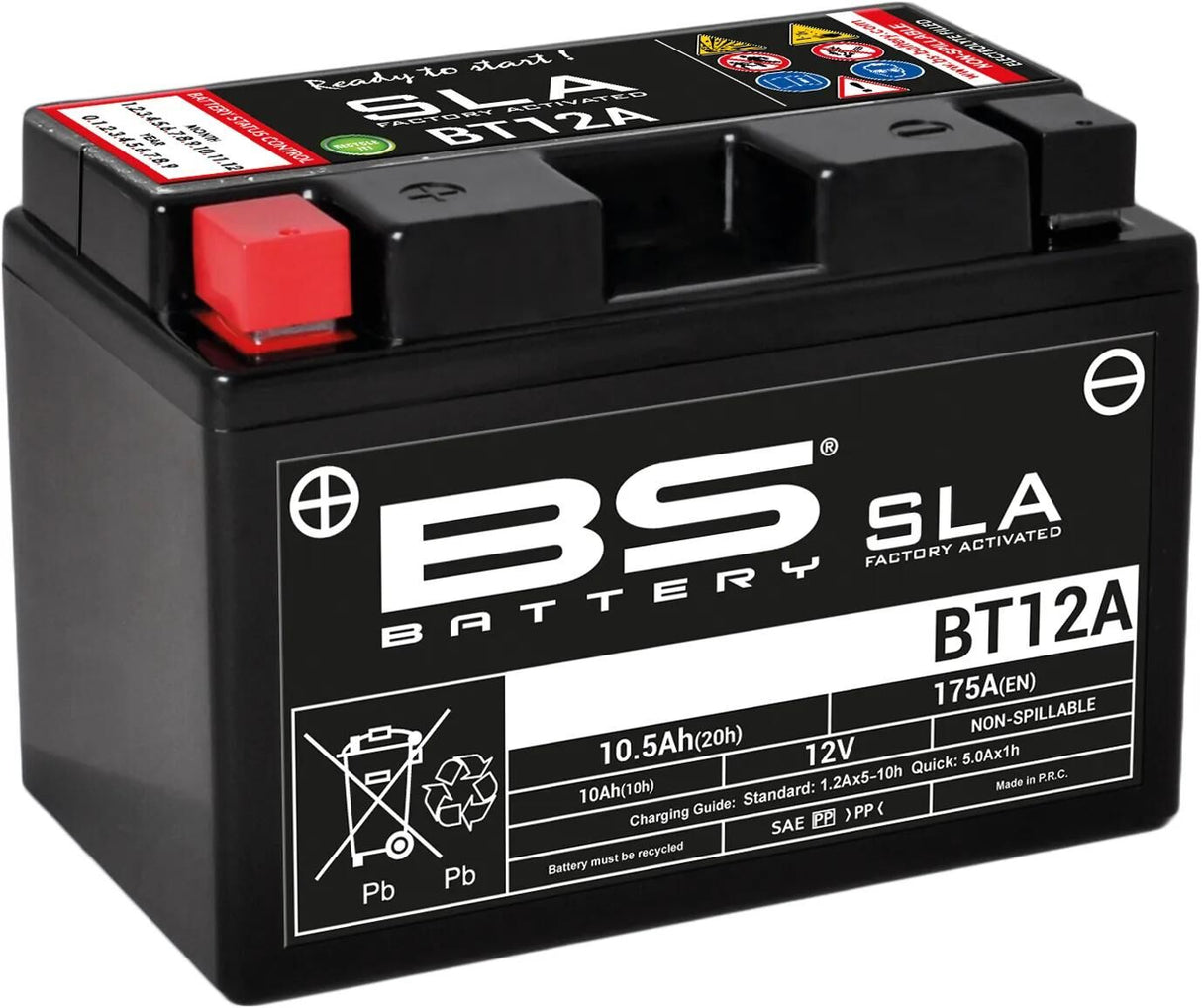 Bs-batteri bt12a bt12a-bs batteri bt12a bs sla