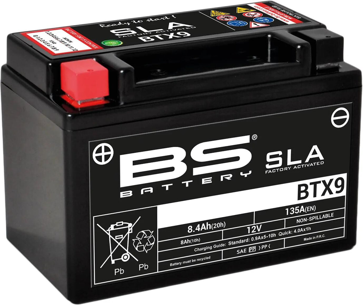 Bs-batteri btx9 btx9-bs btx9 batteri bs sla