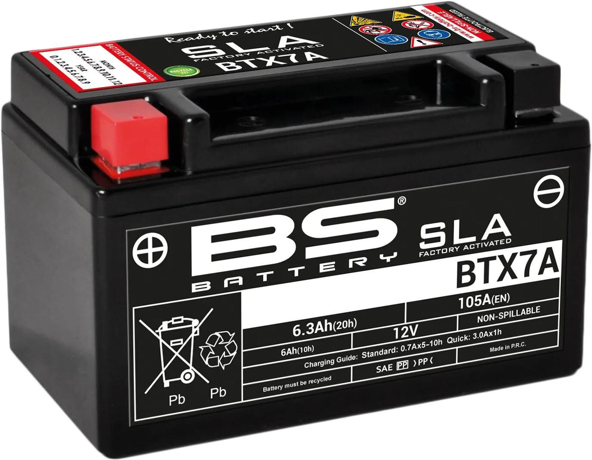Bs-batteri btx7a btx7a-bs btx7a batteri bs sla