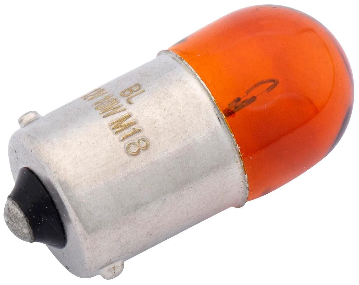 Spahn kuglelampe pære 12v 10w gul ba15s
