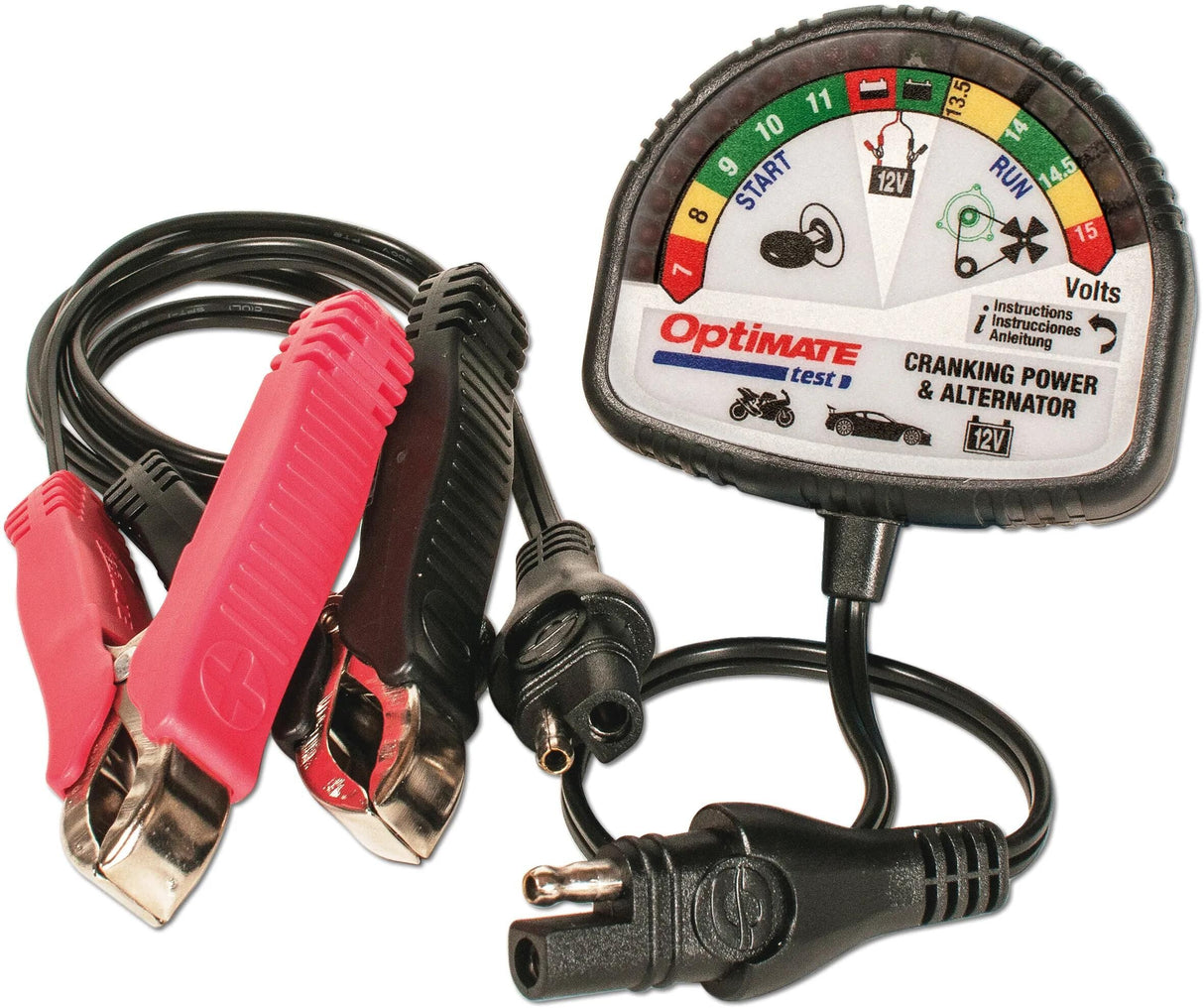 Tecmate batteri tester optimate test batteri tester optimate batteri + generator