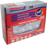 Tecmate batterioplader optimate3 optimate 3 oplader 4-personers bænk