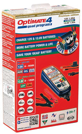 Tecmate batterioplader optimate4 quad program optimate 4 oplader quad program premium