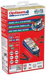Tecmate batterioplader optimate4 quad program optimate 4 oplader quad program