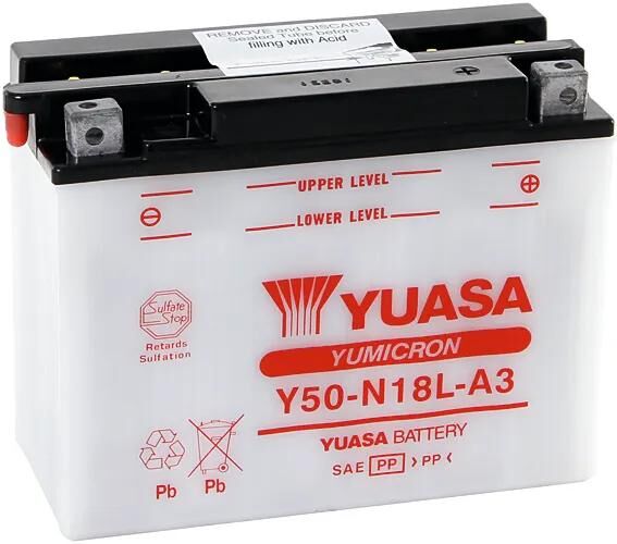 Yuasa batteri y50-n18l-a3 batteri y50-n18l-a3 standard uden sp