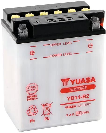Yuasa batteri yb14-b2 batteri yb14-b2 standard uden sp