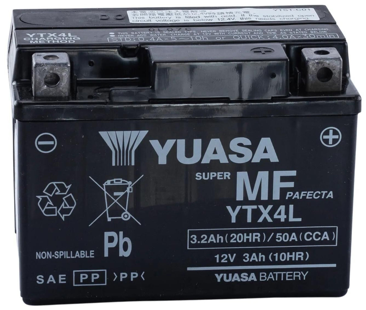 Yuasa batteri ytx4l ytx4l-bs batteri ytx4l agm