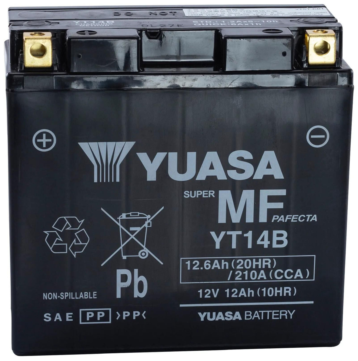 Yuasa batteri yt14b yt14b-bs batteri yt14b agm