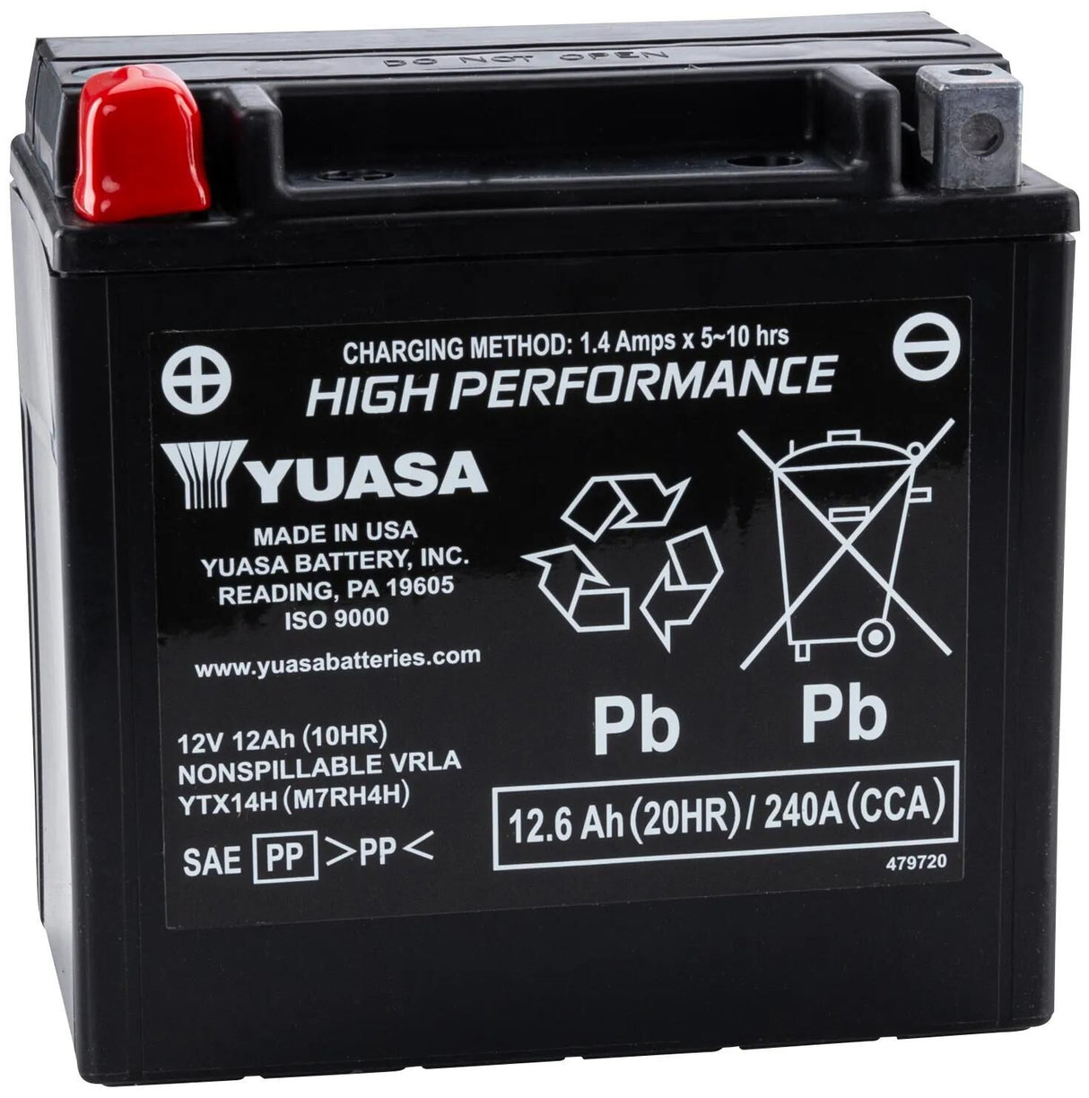 Yuasa batteri ytx14h batteri ytx14h agm