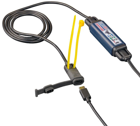 Tecmate USB adapter USB-C oplader USB-C oplader optimeret med SAE tilslutning 200cm