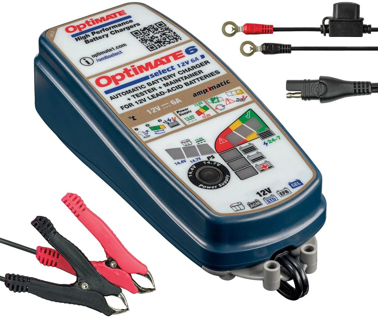 Tecmate batterioplader optimate 6 vælg optimate 6 oplader vælg