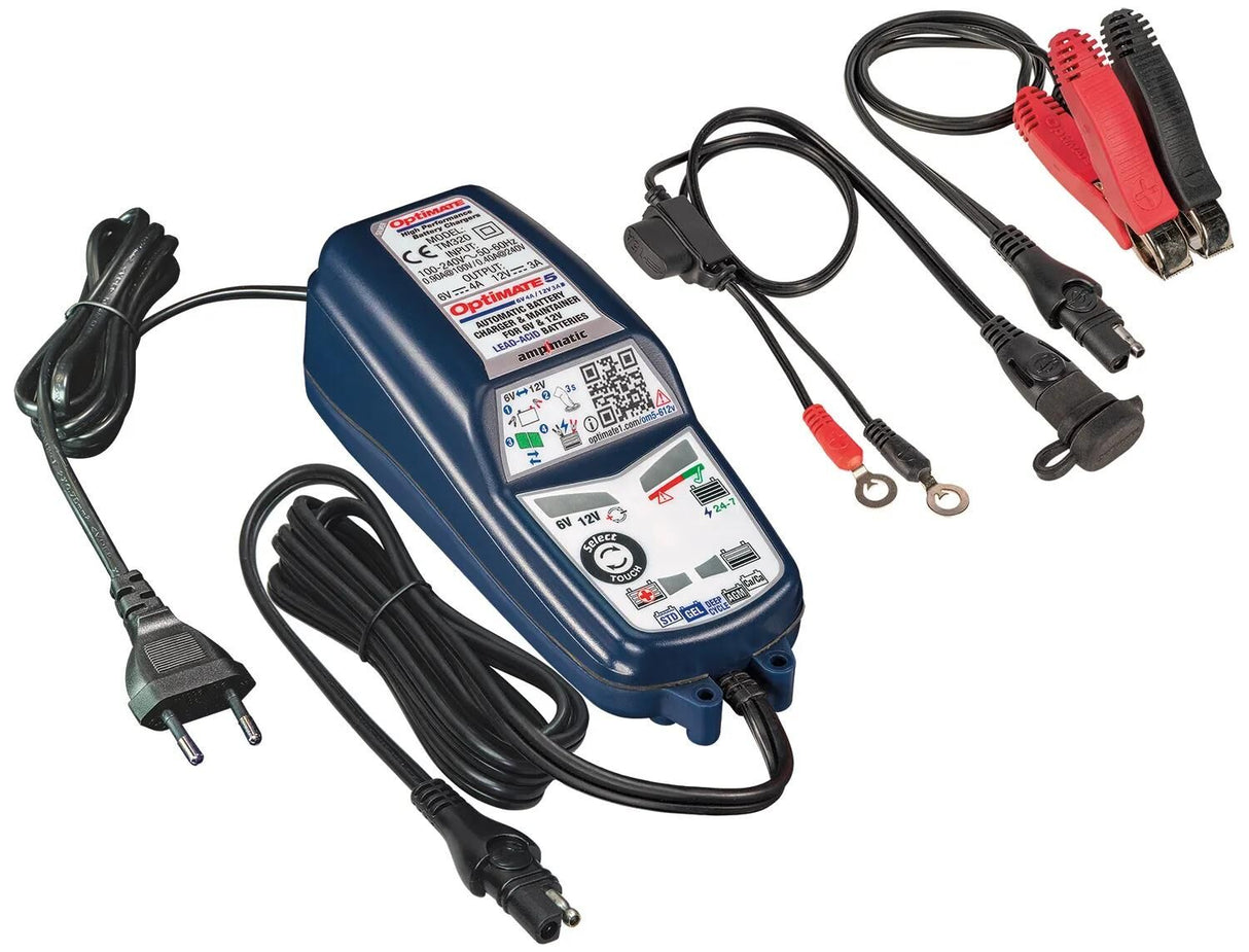 Tecmate batterioplader optimate 5 select optimate 5 oplader voltmatic 6v 12v