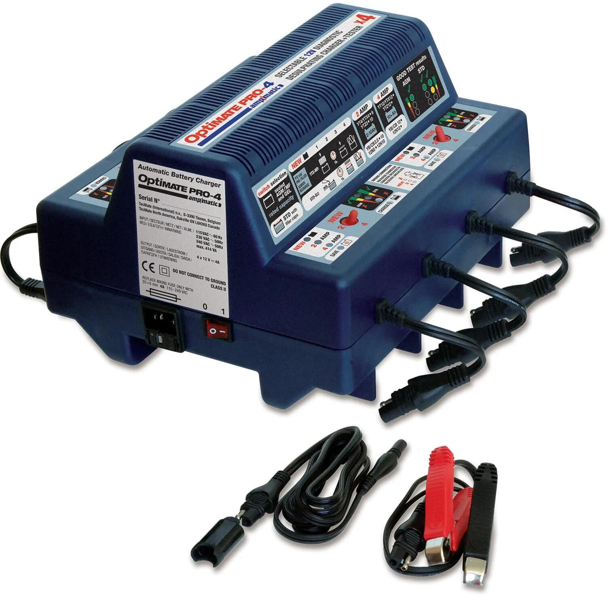Tecmate batterioplader optimate pro-4 optimate pro-4 oplader