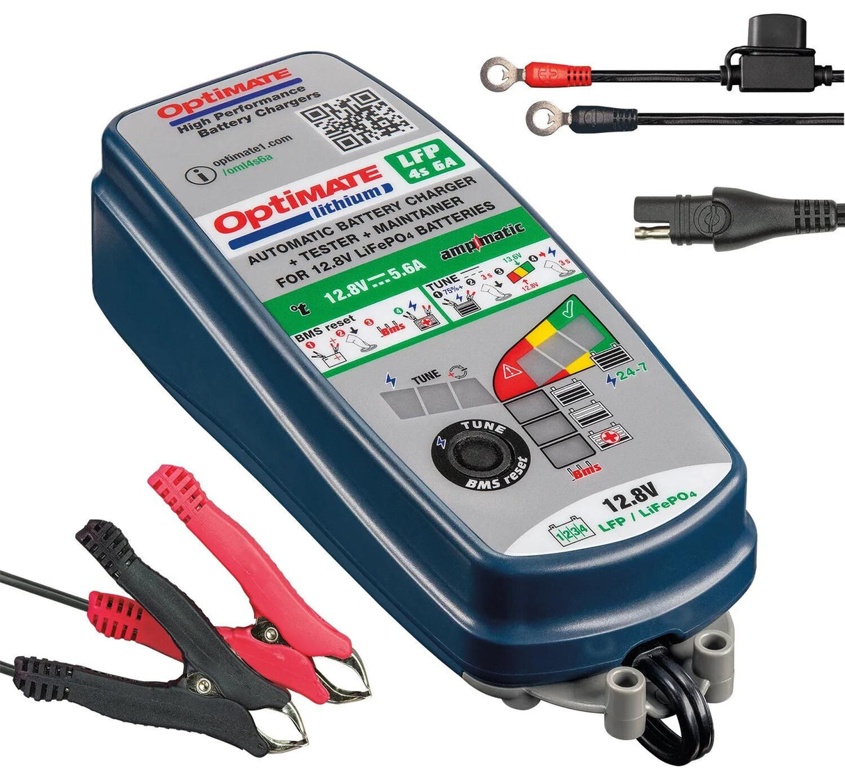 Tecmate batterioplader optimate lithium 4s 6a optimate 4s oplader lithium 6a