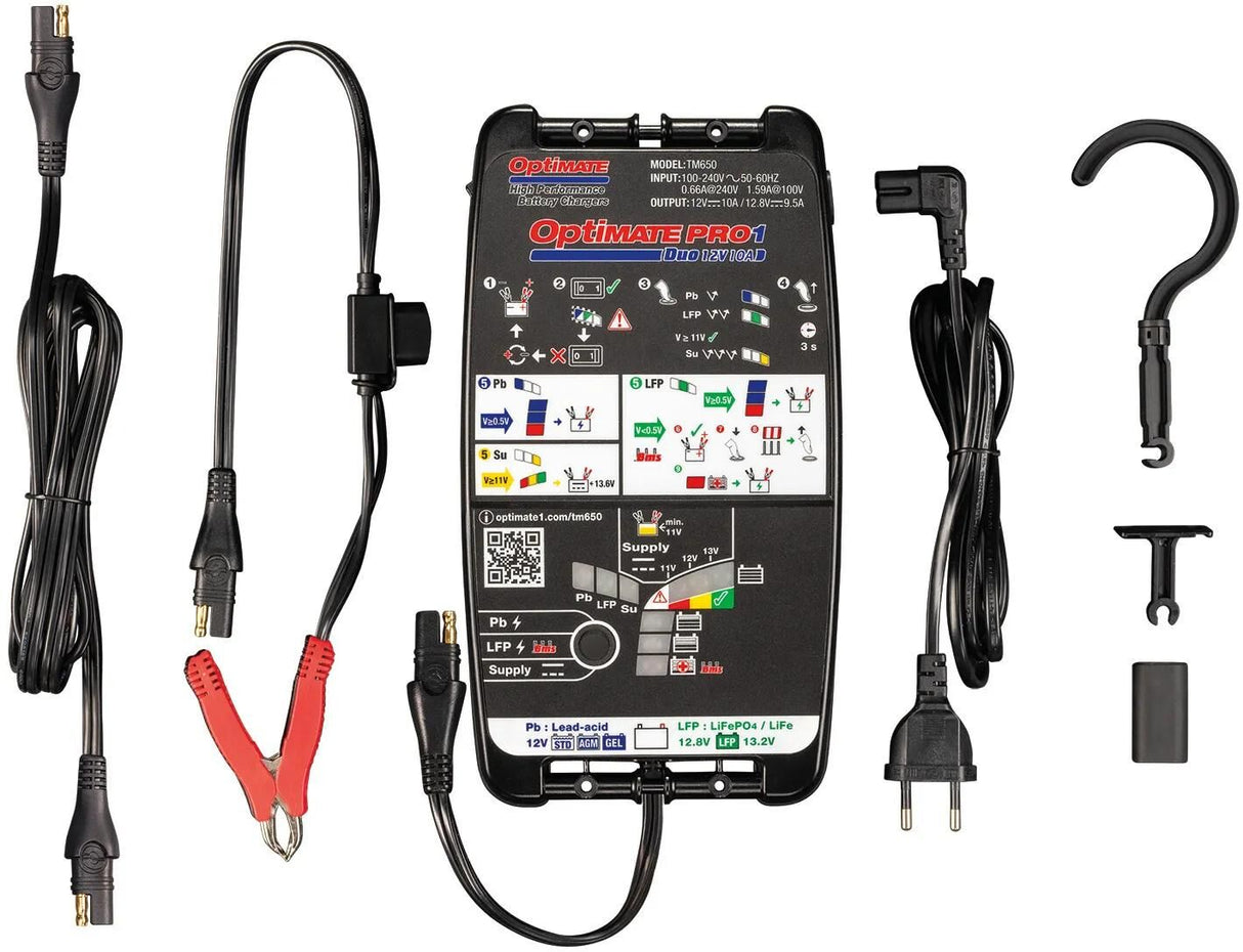 Tecmate batterioplader optimate pro-1 duo optimate pro 1 oplader duo