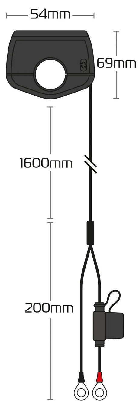 Oxford USB-oplader slimline USB-stik slim USB-A, USB-C 3.0 amp