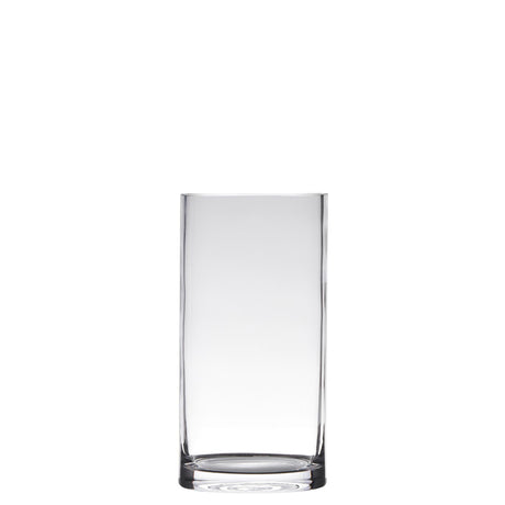 Hakbijl glas cylinder vase glas ø12xh25cm
