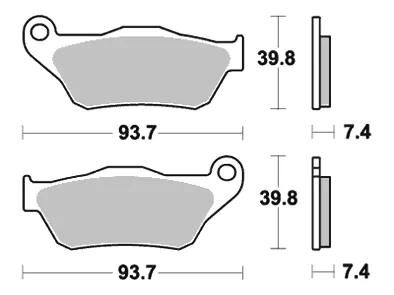 TRW bremseklodser MCB 786 bremseklodser Sinter MCB786SRM