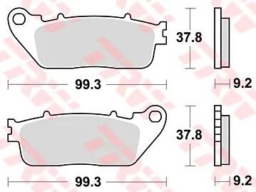 TRW bremseklodser mcb 817 bremseklodser sinter mcb817sh