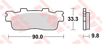 TRW bremseklodser MCB 830 bremseklodser Sinter MCB830SRM