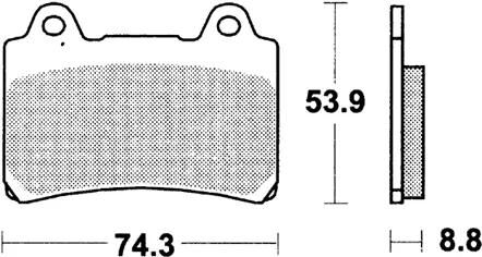 TRW bremseklodser mcb 584 bremseklodser sinter mcb 584 sv