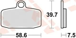 TRW bremseklodser mcb 842 bremseklodser sinter mcb 842 si