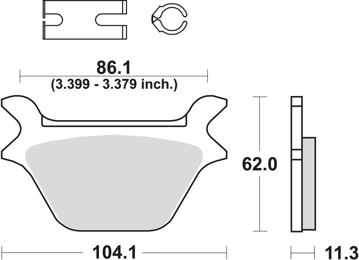Trw bremseklodser mcb 583 bremseklodser org.perf. mcb 583