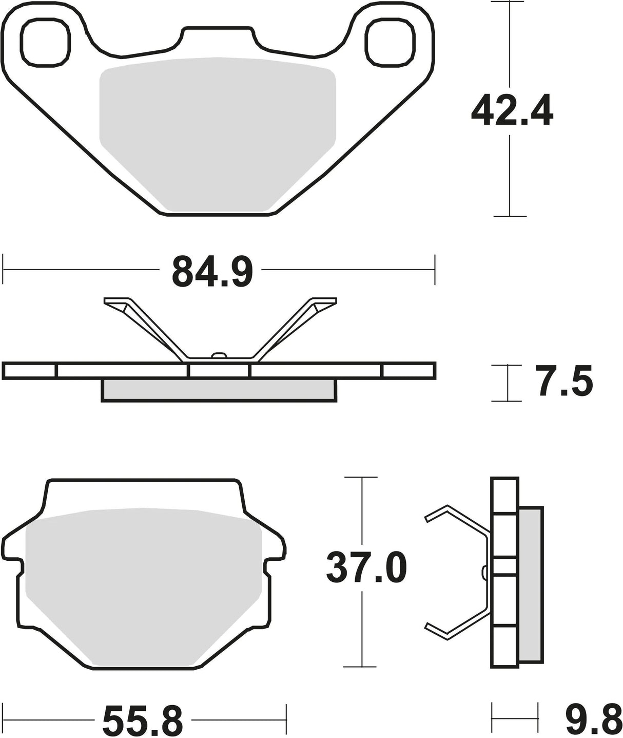 TRW bremseklodser mcb 667 bremseklodser sinter mcb 667 si